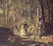 Ivan Shishkin A Stroll in the Forest china oil painting reproduction